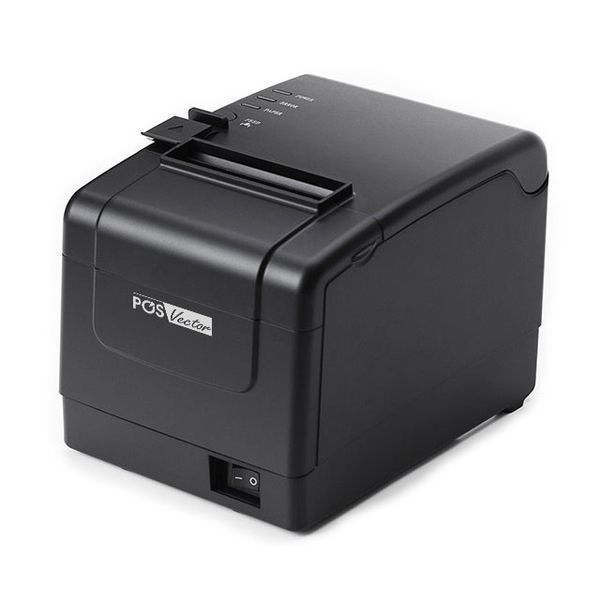 Принтер чеків чекодрук з автообрізачем POS Vector на 80 мм (USB+LAN) PS-H806-black фото