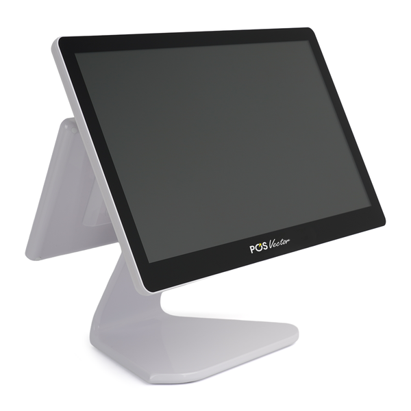 Потужний POS-термінал POS Vector Fabian 15.6&rdquo; Full HD 8/128 ГБ. Сенсорний ПОС термінал на Windows з екраном покупця P1-2-white фото