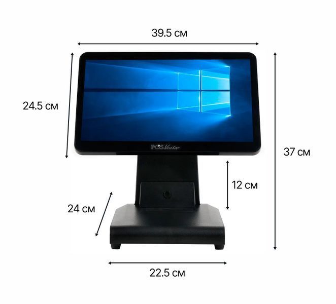 Потужний Windows ПОС термінал POS Vector Oscar 15.6&rdquo;, 8/128 ГБ. Сенсорний POS моноблок GC076-14-8-w фото