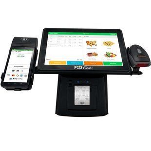 Комплексна каса 5-в-1 SHIVA POS Android 11 для магазину і торгівлі. POS-термінал + принтер чеків + сканер штрихкодів + тримач + ПЗ SHIVA-A фото