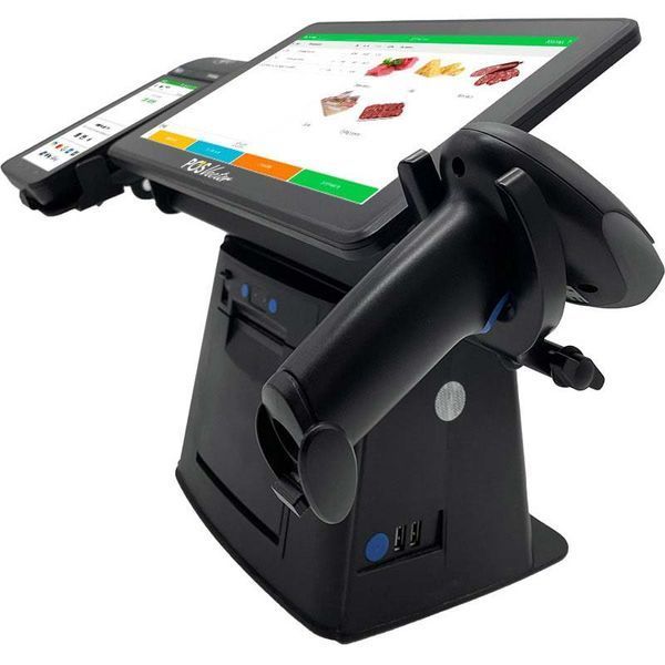 Комплексна каса 5-в-1 SHIVA POS Android 11 для магазину і торгівлі. POS-термінал + принтер чеків + сканер штрихкодів + тримач + ПЗ SHIVA-A фото