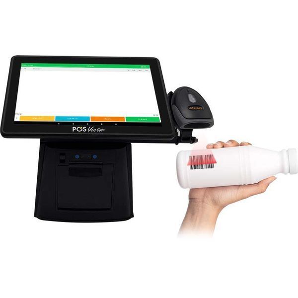 Комплексна каса 5-в-1 SHIVA POS Android 11 для магазину і торгівлі. POS-термінал + принтер чеків + сканер штрихкодів + тримач + ПЗ SHIVA-A фото