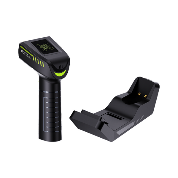 Бездротовий USB сканер штрих-кодів 2D/1D. Зчитувач штрих-кодів з базою для підзарядки MC-3303L-G+base фото