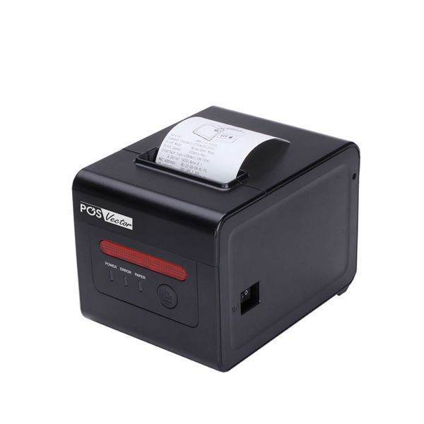 Кухонний принтер чеків чекодрук POS Vector на 80/58 мм для бездротового друку (USB, LAN, Wi-Fi) PS-H801UCLW фото