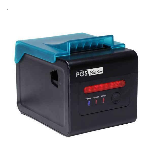 Кухонний принтер чеків чекодрук POS Vector на 80/58 мм для бездротового друку (USB, LAN, Wi-Fi) PS-H801UCLW фото